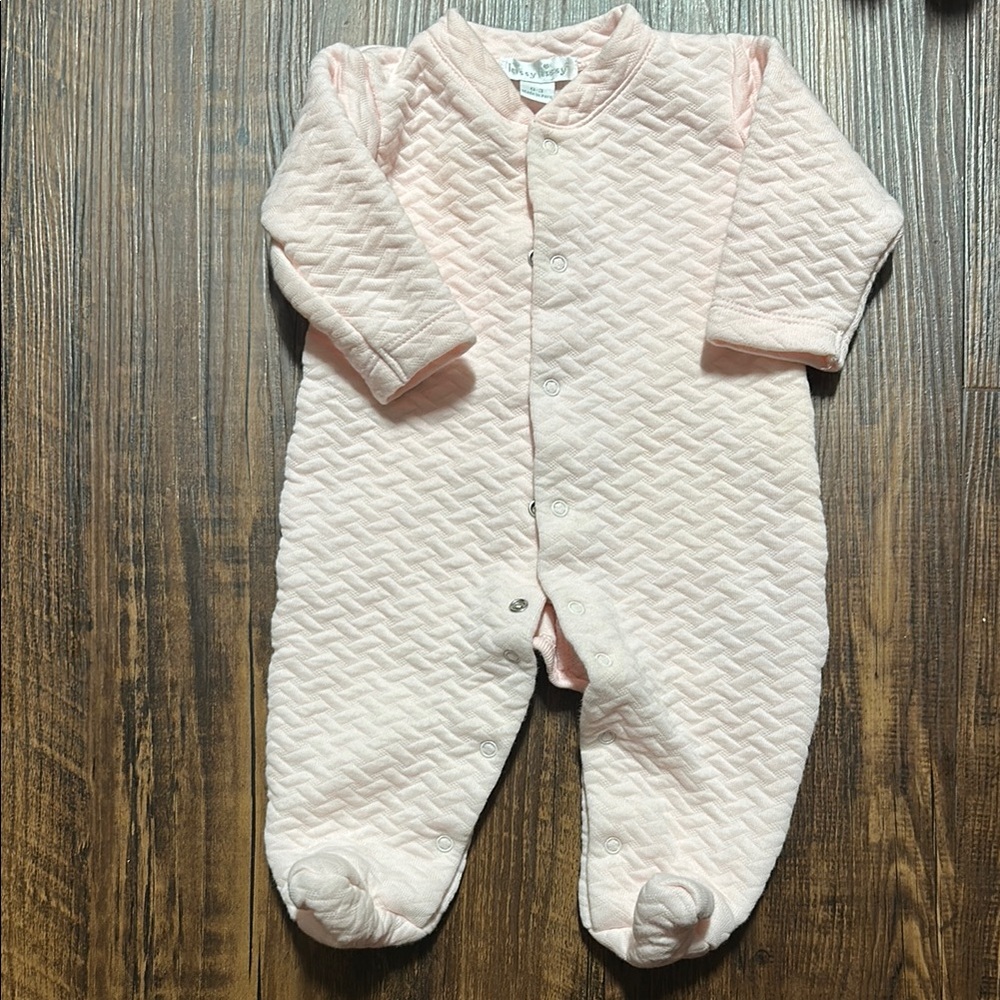 Kissy Kissy Pink Quilted Footie One Piece
